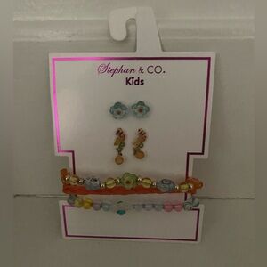 Kids Floral Jewelry Set - Multicolor